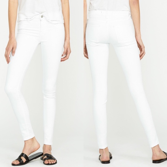 Hudson Mid Rise Skinny Jeans White Natalie NWT - Picture 2 of 3